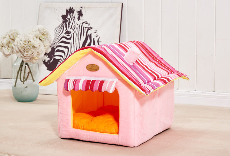 New Fashion Striped Removable Cover House - Pet Park