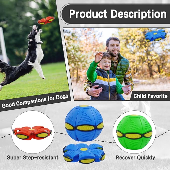 Pet Flying Saucer Ball Interactive Toys - Pet Park